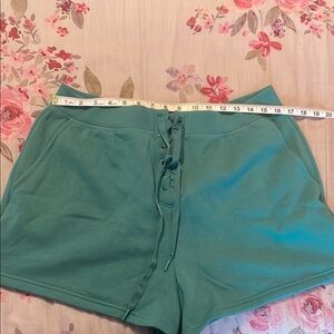 Sweatshorts with cross cross detail from Victoria’s Secret